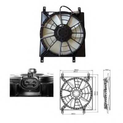 NRF 47257 Fan, radiator